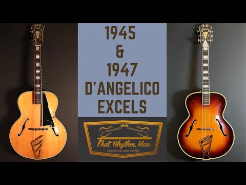 1945 D'Angelico Excel Acoustic Archtop - Natural - OHSC - Demo Video image 26