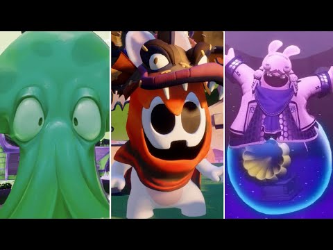 RAYMAN DLC - ALL BOSSES | Mario + Rabbids: Sparks of Hope (The Phantom Show)