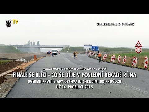 Obchvat města Chrudim - říjen 2015