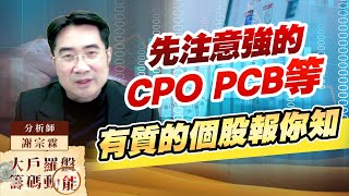 先注意強的 CPO PCB等 有質的個股報你知 (圖)