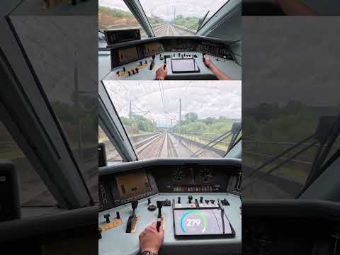 Sinuslauf bei 280 km/h  #führerstandsmitfahrt #cabview