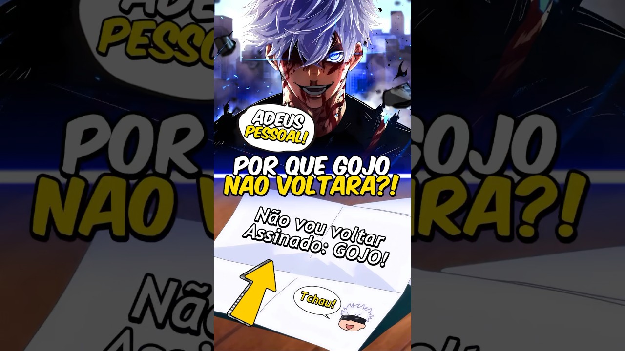 Por que Gojo não vai Voltar em Jujutsu Kaisen? 🤔✉️