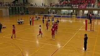 崇徳 VS 広島工大 第2セット 高校総体 バレー 広島県男子決勝