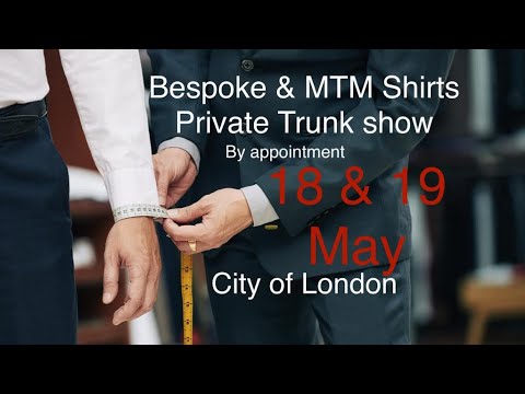Private Trunk show 2023 -City of London by CEO’S LEGACY Bespoke Shirtmakers. #bespoke #madetomeasure