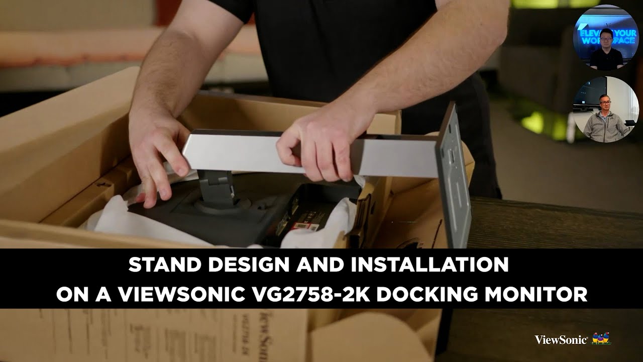 Stand Design and Installation on a ViewSonic VG2758-2K Docking Monitor