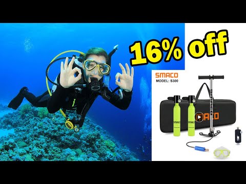 SMACO Mini Scuba Diving Tank Equipment 0 5 Litre Capacity