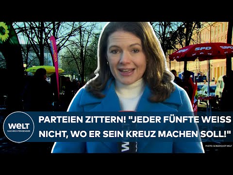 DEUTSCHLAND: Wahlkampf-Endspurt! "Jeder Fünfte weiß nicht, wo er sein Kreuz machen soll!"