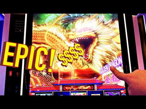 HUGE NEW GOLDEN DRAGON WIN!!!!!!!!!!!! - YouTube