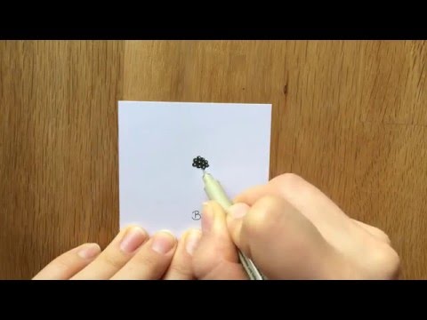 Zentangle Muster: Bronx Cheer