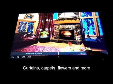Romantic Fireplace Live Wallpaper Video
