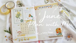 June Bullet Journal Monthly Spread Plan with Me - Journal Indonesia