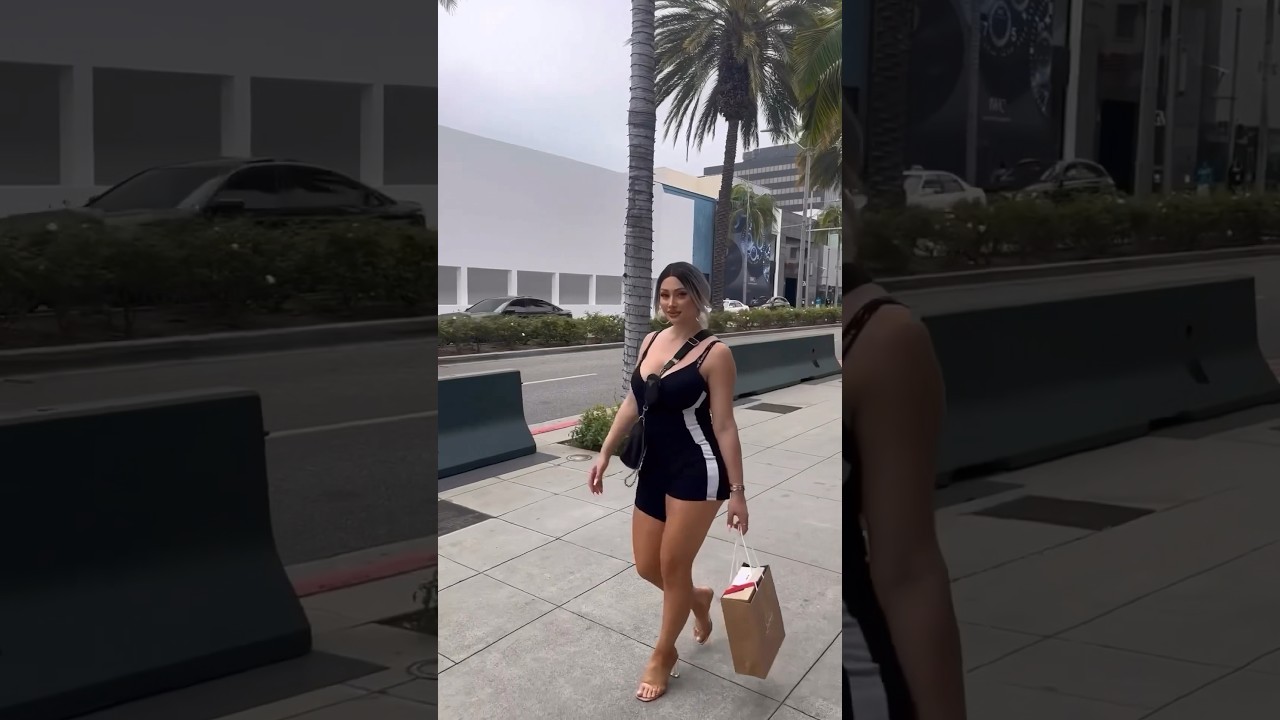 Fashion Street with Stunning fashion model #beauty #fashion #model #fashionstyle #video #outfit