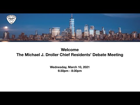 Michael J. Droller NY AUA Section Chief Resident Debate 2021