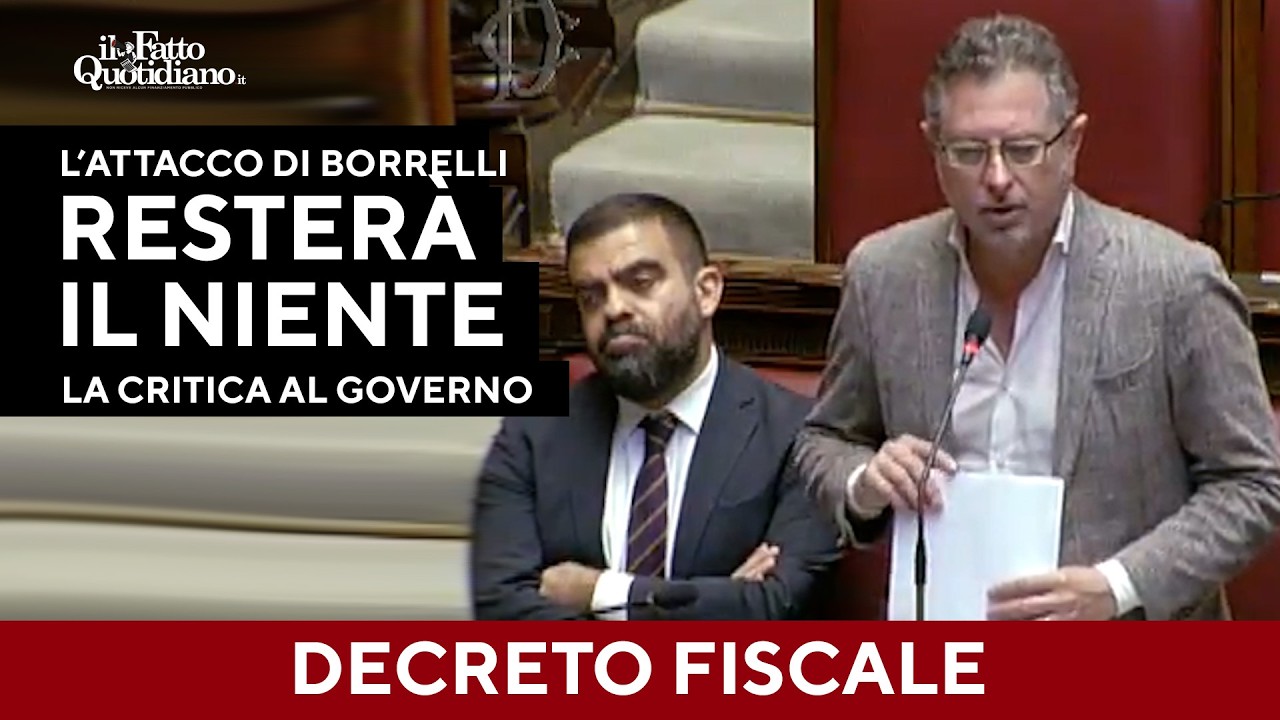 “Cosa ricorderemo di questo governo? Il niente”. L'attacco di Borrelli alla Camera