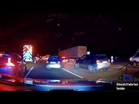 🚨🚑HORROR STAU OHNE RETTUNGSGASSE A3!🚑🚨 [Einsatzfahrt Inside View]