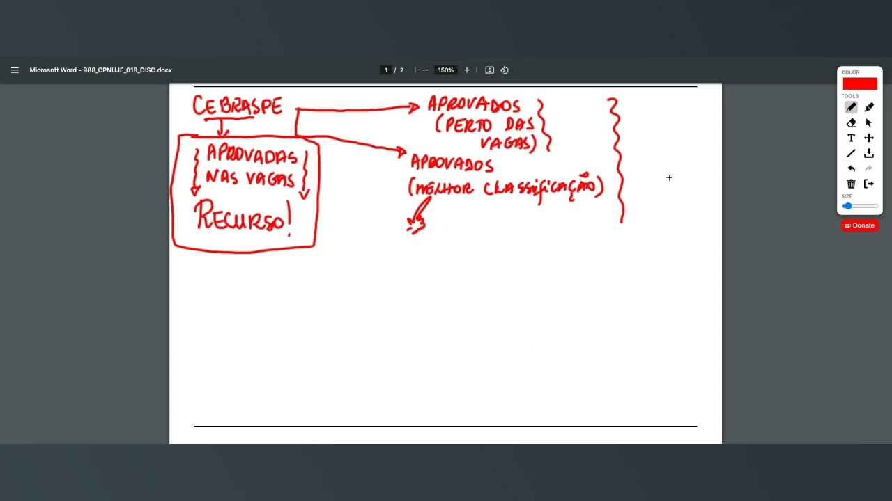 TSE - Appeal against the discursive grade