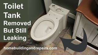 Why Toilet Might Be Leaking At Bottom of Bowl When Not Used And Disconnected From Water Supply