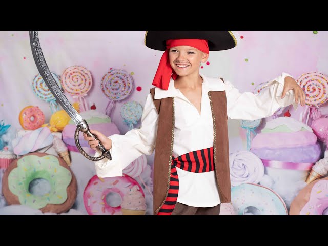 Vídeo relacionado con Camisa medieval para niños, camisa de caballero clásica, camiseta pirata, Halloween, ropa de manga larga, camisa con cordones, camisa medieval, disfraz de cosplay, Blanco, 3-4 años