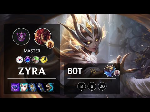 Zyra Bot vs Ezreal - KR Master Patch 10.16