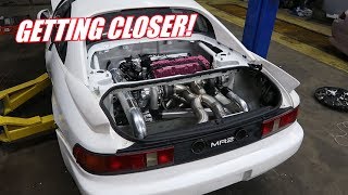 More Progress On The Twin Turbo Mr2!
