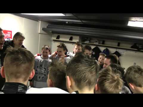 ČESKÁ HYMNA V KABINĚ CZECH KNIGHTS PO VÍTĚZSTVÍ NAD DIX HILLS CHIEFS