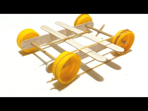 How To Make a Mini Rubber Band Car