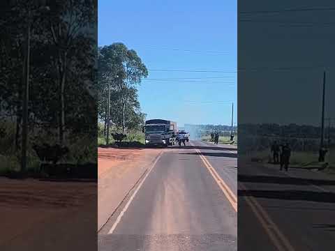 Brasileño @batido por la policía en Naranjito Canindeyú