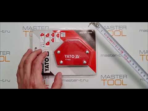 Струбцина магнитная для сварки YATO 64x95x14 мм, 11,5 кг (YT-0866) Струбцина магнитная для сварки YATO 64x95x14 мм, 11,5 кг (YT-0866)