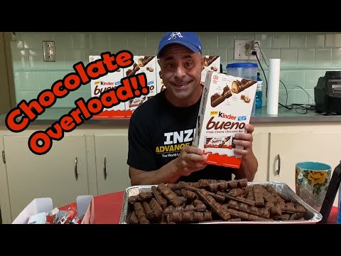100 Kinder Bueno Bars|Crispy And Creamy