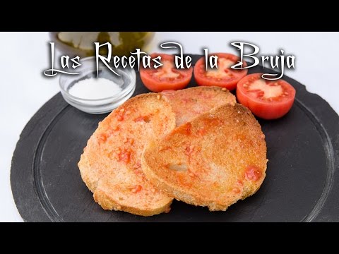 Cómo hacer PAN CON TOMATE - pa amb tomàquet - pan tumaca