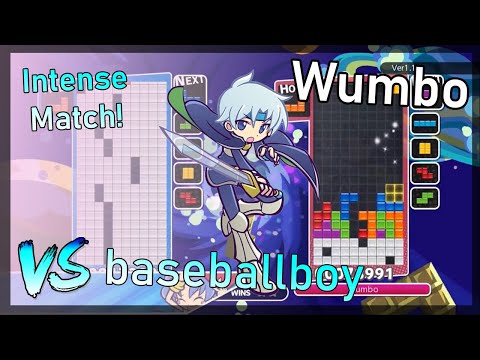 Expert Tetris - Intense Match - Wumbo vs baseballboy