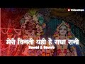 LOFI SLOWED BHAJAN Meri Vinti Yahi Hai Radha Rani Vrindavan Bhajan