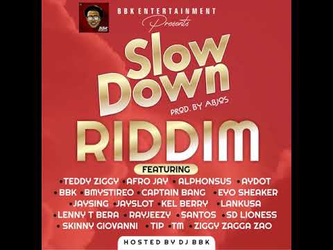 Teddy Ziggy Slow Down Riddim mixtape Hosted by DJ BBK