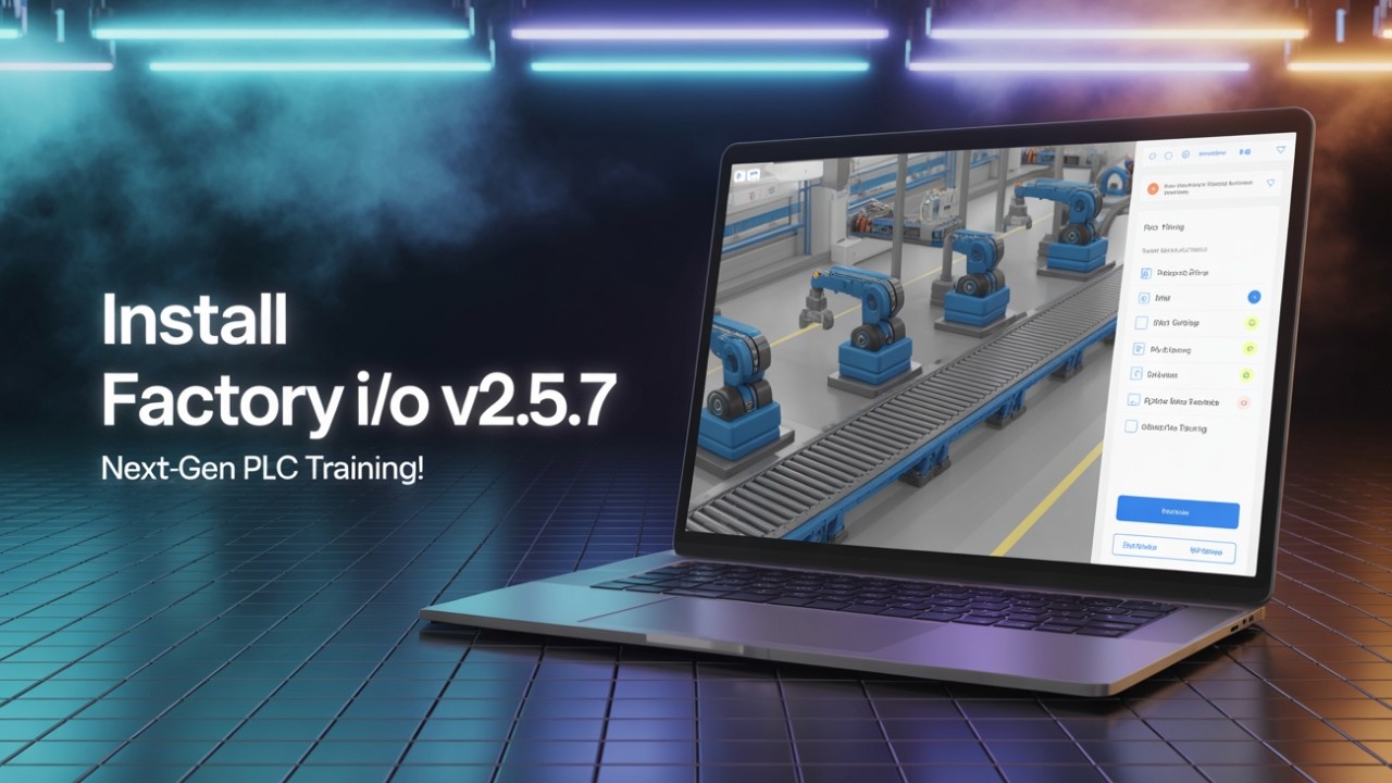 How to Download and Install Factory IO V2.5.7 | Next-Gen PLC Training | 3D Factory Simulation |