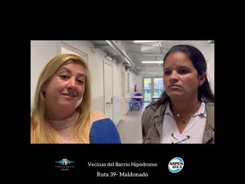 Vecinas del Barrio Hipódromo, Ruta 39 de Maldonado.