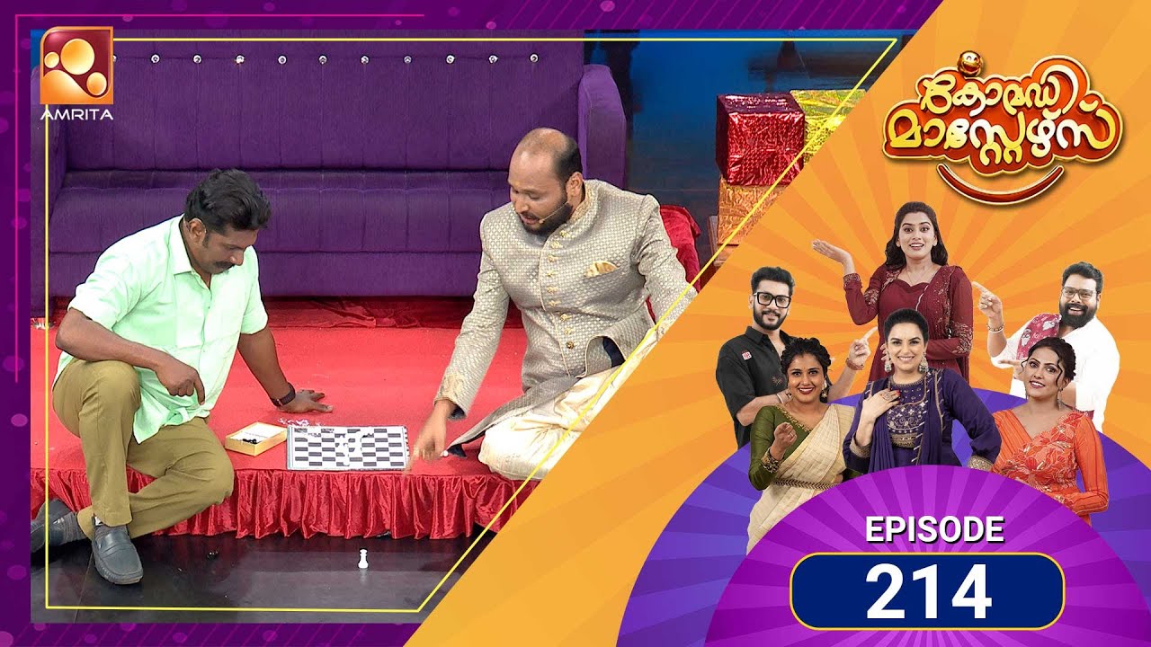214 Episodes of Laughter! 😂Comedy Masters keeps the fun rolling! | Mon–Wed @ 9 PM | Amrita TV