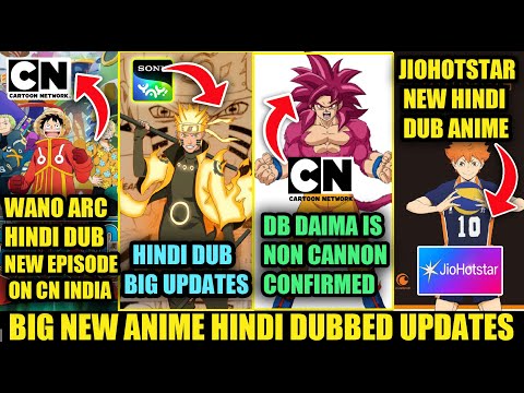 One Piece WANO ARC NEW EPISODE HINDI DUB ON CNI | NARUTO SHIPPUDEN HINDI DUB BIG UPDATE | ANIME NEWS