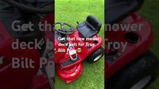 Troy Bilt Pony Vibration Solution with Deck Belt