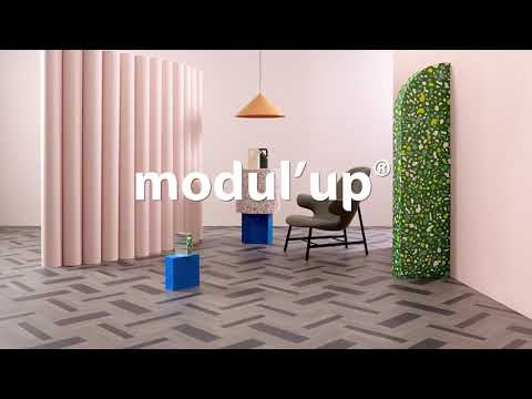 Vinylgolv Forbo Modul´up Compact 8483UP43C Scandinavian Oak 200cm - Youtube manufacturer video 2