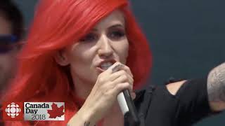 Lights performs Giants live - bilingual French/English