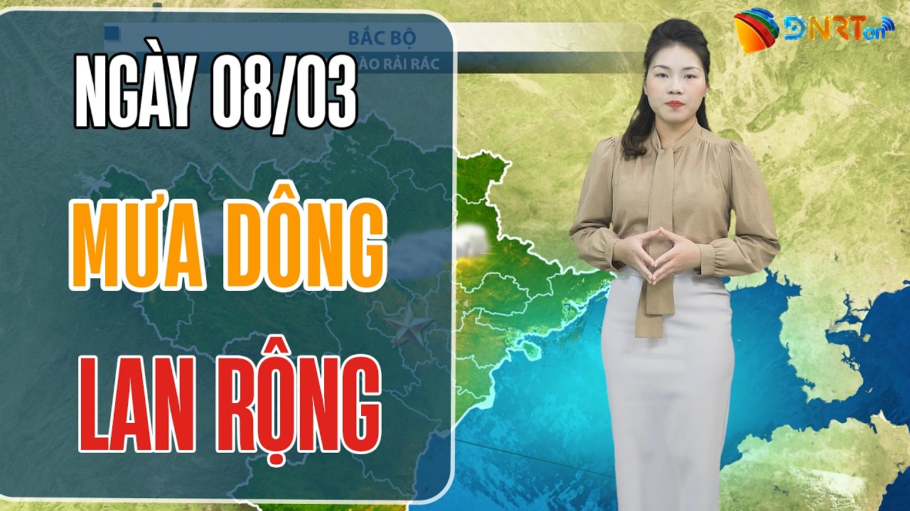 Dự báo thời tiết 08-10/03 | Trung Bộ đón không khí lạnh tăng cường, cảnh báo mưa dông diện rộng