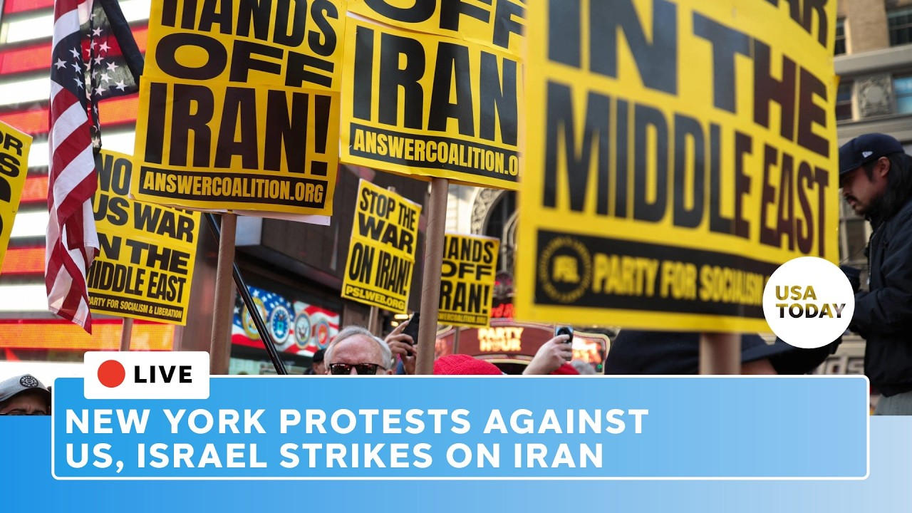 Live: NYC protests against Trump's war on Iran after US, Israel strikes