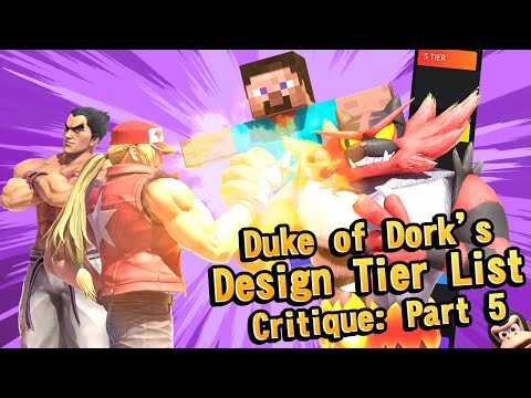 The Duke of Dork's Character Design Tier List Critique - Part 5 (Ultimate)