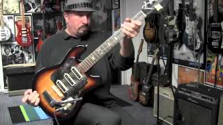 Video thumbnail for 1960s Kent (Guyatone) Copa Guitar Demo by drowninginguitars