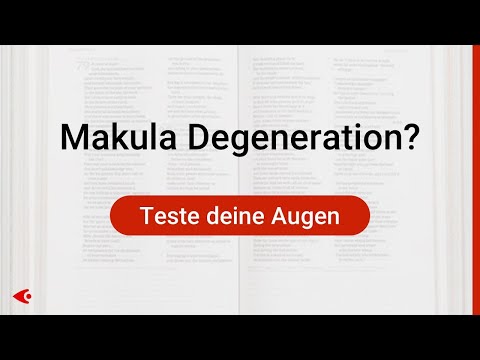 Altersbedingte Makuladegeneration - Jetzt Online Sehtest machen (Amsler Gitter)