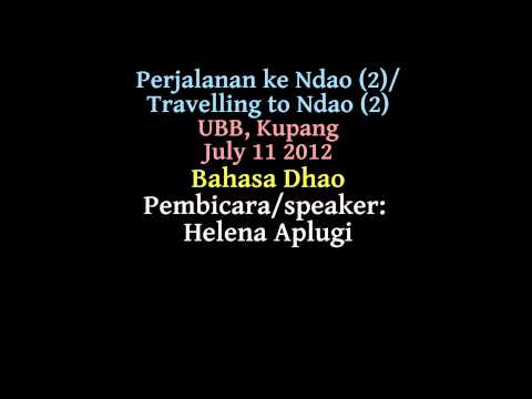 The journey from Kupang to Ndao