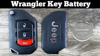 2019 - 2023 Jeep Wrangler Key Fob Battery Replacement - How To Change Replace Jeep Remote Batteries