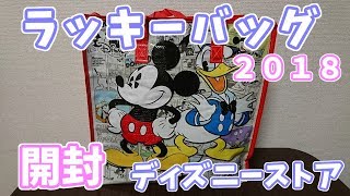 【福袋 2018】ディズニーストアのラッキーバッグ開封！何がでるかな？【福袋】
