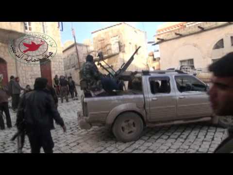 دخول عناصر لواء ذئاب الغاب ولواء رياح الشمال إلى قرية اليعقوبية في ريف جسر الشغور الشمالي