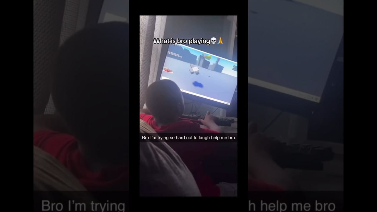 What is bro playing💀🙏 / Kid crying over Roblox fruit jumpscares